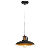 Lampy sufitowe - Czarna lampa wisząca z metalu - K483-Ramona - miniaturka - grafika 1