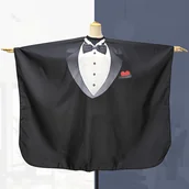 Peleryny fryzjerskie - TEMU 1 Wysokiej Jakości Czarny Peleryna Fryzjerska z Regulowanym Otwieraniem i Zamykaniem - Idealna dla Salonów i Fryzjerów, Fartuch do Strzyżenia z - miniaturka - grafika 1