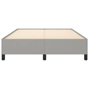 Lumarko Rama łóżka, jasnoszara, 140 x 200 cm, tapicerowana tkaniną - Łóżka - miniaturka - grafika 6