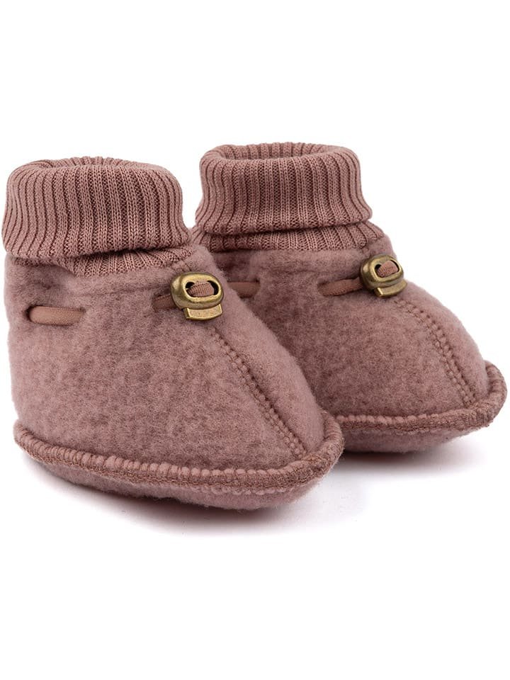 mikk-line Buty w kolorze szaroróżowym do raczkowania