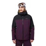 Kurtki narciarskie - Męska kurtka Jack Wolfskin ALPSPITZE TOUR 3L JKT M midnight plum - S - miniaturka - grafika 1