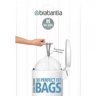 Brabantia Worki Rozmiar H MEGA PACZKA - 40-50L - 30 szt 375705 - Worki na śmieci - miniaturka - grafika 1