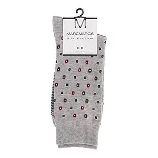 MARCMARCS Gerard cotton 2-pak skarpetek, jasnoszary (Light Grey), 39-42 - Skarpetki męskie - miniaturka - grafika 1