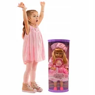 Lalki dla dziewczynek - Duża Lalka 50Cm Księżniczka Jak Żywa Długie Blond Włosy Śmieje Się - miniaturka - grafika 1
