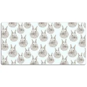 Podkładki na biurko - Duża mata na biurko Króliki szkicowane 120x60 cm - miniaturka - grafika 1