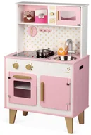 Zabawki AGD - Janod Candy Chic Duża Kuchnia Drewniana z Dźwiękiem | Darmowa dostawa | Wygodne RATY | - miniaturka - grafika 1