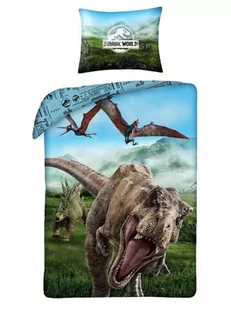 Detexpol pościel dziecieca 140x200 dinozaur t-rex trex1 - Pościel - miniaturka - grafika 2