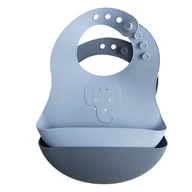 Śliniaki i fartuszki - Mrs. Elephant Zestaw2-Óch Śliniaków Silikonowych - miniaturka - grafika 1