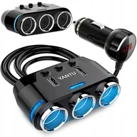 Akcesoria motoryzacyjne - Rozdzielacz Gniazda Zapalniczki 2X Usb Ładowarka - miniaturka - grafika 1