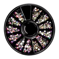 Ozdoby do paznokci - NEONAIL Karuzela z ozdobami - Multikolorowe Cyrkonie 01 - miniaturka - grafika 1