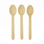 Naczynia i sztućce jednorazowe - Łyżka drewniana 8 sztuk - miniaturka - grafika 1