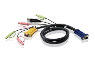 Aten kabel 2L-5303U 3M USB KVM Audio 2L-5303U - Adaptery i przejściówki - miniaturka - grafika 1
