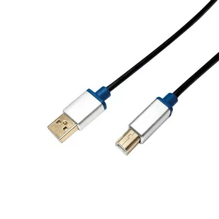 LogiLink Kabel USB 2.0 Premium BUAB220 A/B 2m KKLKKUBU0220 [6075979] - Kable USB - miniaturka - grafika 1
