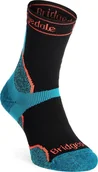 Skarpety termoaktywne - Bridgedale Skarpety do biegania damskie Bridgedale Trail Run Midweight T2 Merino Sport Crew - black 35 - 37 - miniaturka - grafika 1