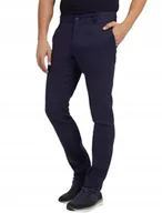 Spodnie męskie - GUESS GRANATOWE ELEGANCKIE SPODNIE Z LEGU CIENKIE LEN BAWEŁNA L GXA - miniaturka - grafika 1