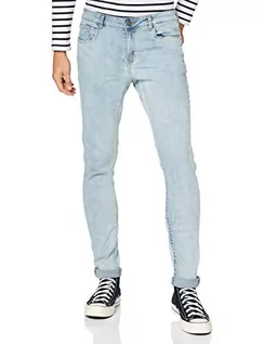 Spodenki męskie - Urban Classics Męskie spodnie jeansowe o kroju slim fit, Lighter Washed., 34W - grafika 1