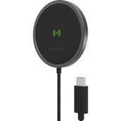 Ładowarki do telefonów - Mophie Snap+ Wireless Charger Ładowarka Bezprzewodowa Kompatybilna z MagSafe 15 W (Black) 401307634 - miniaturka - grafika 1