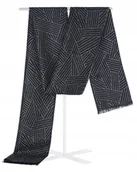 Apaszki i szaliki męskie - Szal Szalik Męski Ciepły Zimowy Czarno - Szary - miniaturka - grafika 1