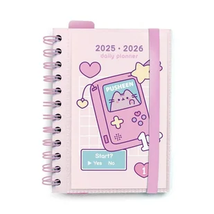 Kalendarz dla Dzieci, Pusheen 2025 2026, Notatnik, z Gumką, Prezent, Kot - Kalendarze - miniaturka - grafika 1