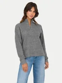 Swetry damskie - ONLY Sweter Tokyo 15317865 Szary Standard Fit - miniaturka - grafika 1