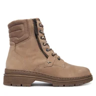 Botki damskie - Trzewiki Tamaris 1-25904-45 Beżowy - miniaturka - grafika 1