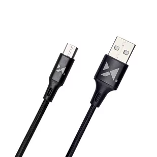 Wozinsky kabel przewód USB - microUSB 2,4A 1m czarny (WUC-M1B) - Kable USB - miniaturka - grafika 2
