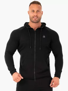 Ryderwear Męska bluza z kapturem na suwak Black XL - Bluzy sportowe męskie - miniaturka - grafika 1