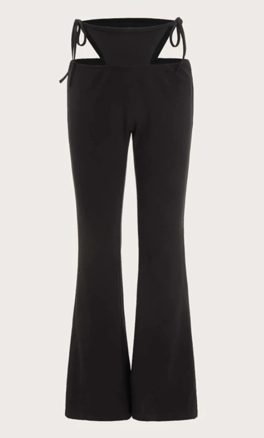 SHEIN SPODNIE DAMSKIE CZARNE DŁUGIE CASUAL 34 1V6U