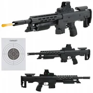 Zabawki militarne - Karabin Laser Pistolet Broń Asg Na Kulki Tłumik - miniaturka - grafika 1