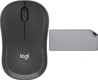 Myszki - Logitech M240 Silent czarna 910-007119 + Studio Series - MID GREY 956-000052 - miniaturka - grafika 1