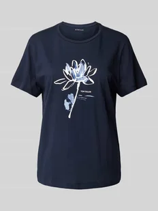 T-shirt o kroju regular fit z czystej bawełny ekologicznej - Koszulki i topy damskie - miniaturka - grafika 1