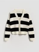 Swetry dla dziewczynek - Reserved - Rozpinany kardigan z wiskozą - wielobarwny - miniaturka - grafika 1