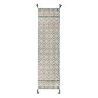 Dywany - Beżowo-niebieski bawełniany chodnik Flair Rugs Leela, 60x200 cm - miniaturka - grafika 1