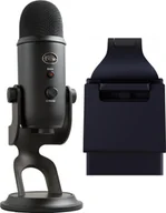 Mikrofony komputerowe - Mikrofon Blue Yeti USB Blackout 988-000229 + Lampa Litra Glow - miniaturka - grafika 1