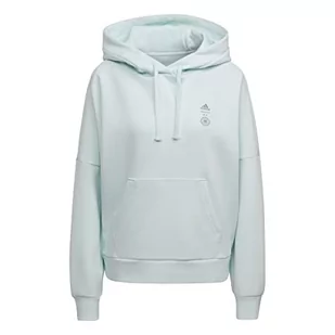 adidas Damska bluza z kapturem DFB Trv Hd W, Menhie/Menimp/Esmbru, S - Bluzy damskie - miniaturka - grafika 1