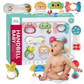 Gryzaki dla dzieci - Zestaw grzechotek  gryzaków GRZECHOTKA GRYZAK KOLOROWA SENSORYCZNA ZESTAW - miniaturka - grafika 1