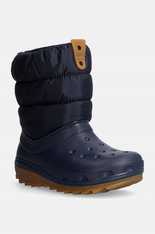 CROCS CIEMNOGRANATOWE ZIMOWE ŚNIEGOWCE PUCHOWE AKCENT 34-35 6IA