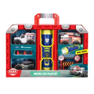 Zestaw ratunkowy Dickie 3 pojazdy z latarką - Samochody i pojazdy dla dzieci - miniaturka - grafika 1