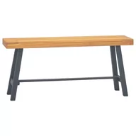 Ławki do przedpokoju - Lumarko Ławka, 110 cm, lite drewno tekowe - miniaturka - grafika 1