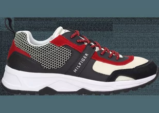 Tommy Hilfiger Półbuty FM0FM02009 41 Material Mix Lightweight Runne - Półbuty męskie - miniaturka - grafika 1