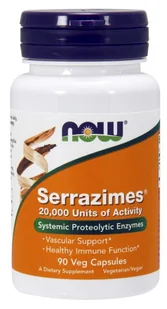 Now Foods Serrazimes (90 kaps.) - Suplementy naturalne - miniaturka - grafika 1