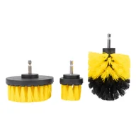Akcesoria do mycia samochodu - Szczotki sprzątające czyszczące na wiertarkę wkrętarkę 3 el. amio-04017 - miniaturka - grafika 1