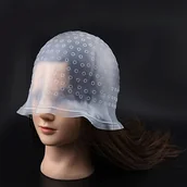 Pozostałe akcesoria fryzjerskie - TEMU 1 szt. profesjonalna wielorazowa czepek do farbowania włosów z silikonu, idealny na kolory i , nadaje się do stylizacji i użytku w salonie - miniaturka - grafika 1