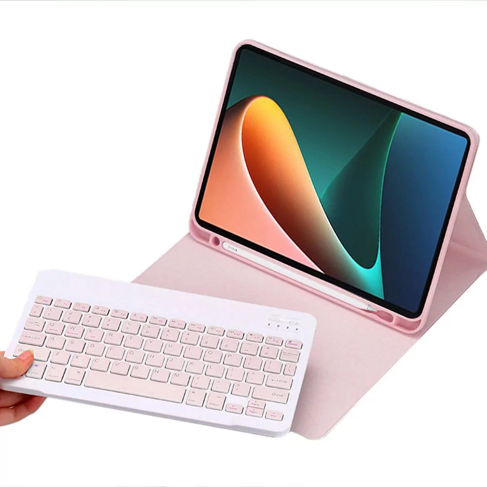 Strado Etui z klawiaturą do Xiaomi Pad 5/5 Pro - CFXP5 (Różowe) DNETKLACFXP5.PINK