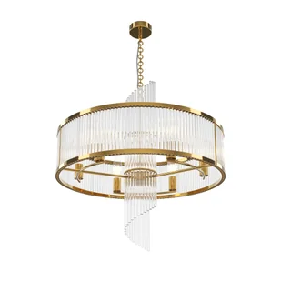 Dekoracyjna, lampa wisząca, styl glamour MOD174PL-06G z serii FRAME - Lampy sufitowe - miniaturka - grafika 1