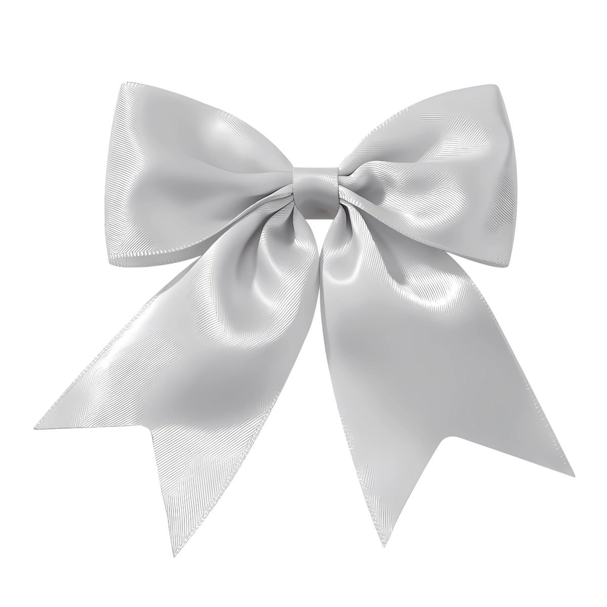 Kokarda do Włosów Szara Satynowa Spinka Ozdobna z Połyskiem Lekka i Wygodna