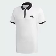 Koszulki męskie - Adidas Męska koszulka polo Escouade, biała/czarna, S DT4504 - miniaturka - grafika 1