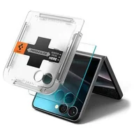 Szkła hartowane na telefon - Szkło hartowane Spigen Glas.Tr Ez Fit HD do Samsung Galaxy Z Flip 7 Przezroczysty - miniaturka - grafika 1