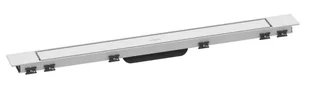 Hansgrohe RainDrain Match Plus - Element zewnętrzny odpływu liniowego 80 cm, z rusztem, biały mat 56215700 - Odpływy liniowe - miniaturka - grafika 1