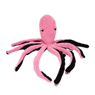 Maskotki i pluszaki - Maskotka Ośmiornica Handmade Różowa 63 cm – Szydełkowa Przytulanka - miniaturka - grafika 1